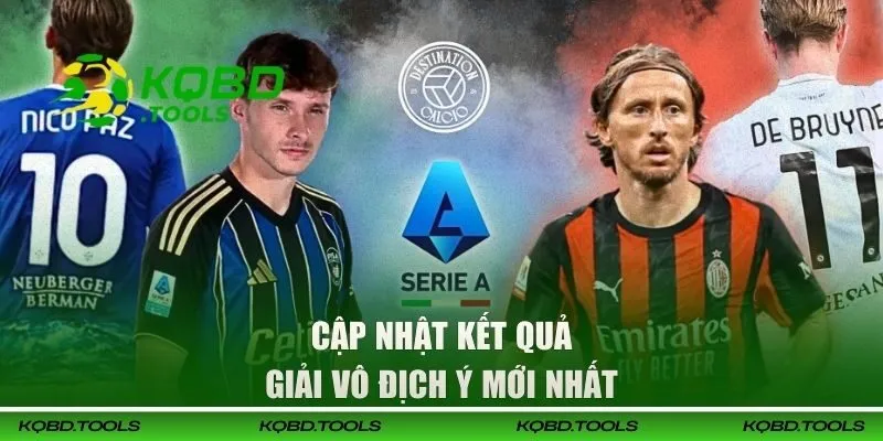 Cập nhật kết quả giải vô địch Ý mới nhất